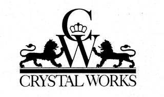 CW CRYSTAL WORKS logo