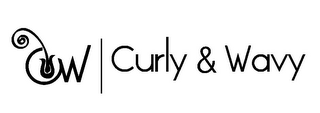 CW CURLY & WAVY logo