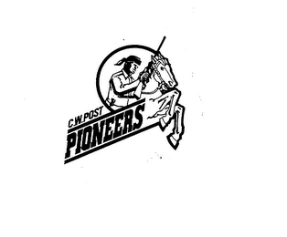 C.W. POST PIONEERS logo