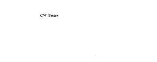 CW TESTER logo