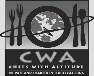 CWA CHEFS WITH ALTITUDE PRIVATE AND CHARTER IN-FLIGHT CATERING logo