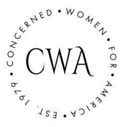 CWA CONCERNED WOMEN FOR AMERICA EST. 1979 logo