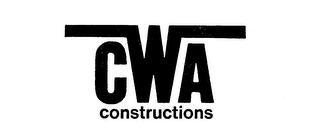 CWA CONSTRUCTIONS logo