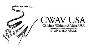 CWAV USA CHILDREN WITHOUT A VOICE USA STOP CHILD ABUSE logo
