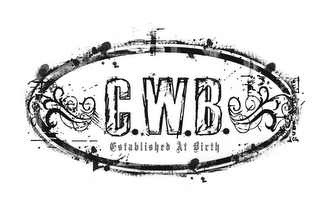C.W.B. - ESTABLISHED AT BIRTH logo