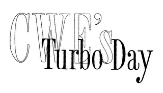CWE'S TURBO DAY logo