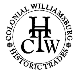 CWHT COLONIAL WILLIAMSBURG HISTORIC TRADES logo