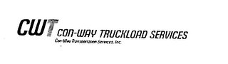 CWT CON-WAY TRUCKLOAD SERVICES CON-WAY TRANSPORTATION SERVICES, INC.