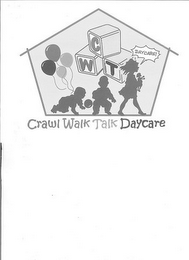 CWT CRAWL WALK TALK DAYCARE DAYCARE logo