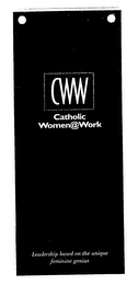 CWW CATHOLIC WOMAN @ WORK logo