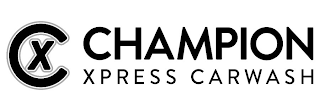 CX CHAMPION XPRESS CARWASH logo