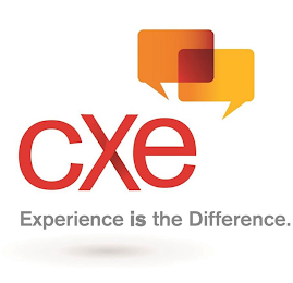 CXE EXPERIENCE IS THE DIFFERENCE. logo