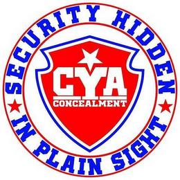CYA CONCEALMENT HIDDEN IN PLAIN SIGHT logo