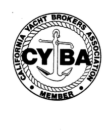 CYBA CALIFORNIA YACHT BROKERS ASSOCIATION MEMBER logo