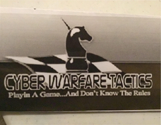 CYBER WARFARE TACTICS PLAYIN A GAME...AND DON'T KNOW THE RULES logo