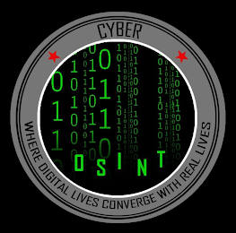CYBER WHERE DIGITAL LIVES CONVERGE WITH REAL LIVES 1 0 O S I N T logo