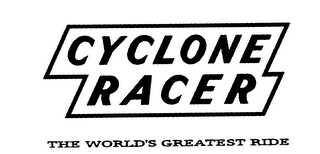 CYCLONE RACER THE WORLD'S GREATEST RIDE logo