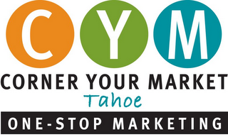 CYM CORNER YOUR MARKET TAHOE ONE-STOP MARKETING logo