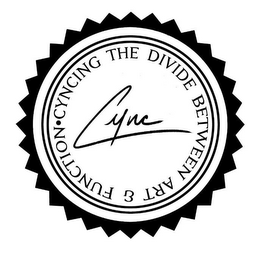 CYNC CYNCING THE DIVIDE BETWEEN ART & FUNCTION logo
