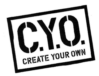 C.Y.O. CREATE YOUR OWN logo