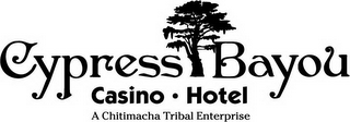 CYPRESS BAYOU CASINO · HOTEL A CHITIMACHA TRIBAL ENTERPRISE logo