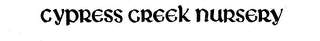 CYPRESS CREEK NURSERY logo