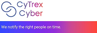 CYTREX CYBER WE NOTIFY THE RIGHT PEOPLE ON TIME. logo