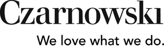 CZARNOWSKI WE LOVE WHAT WE DO. logo