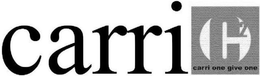 C² CARRI CARRI ONE GIVE ONE logo