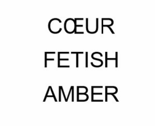 CŒUR FETISH AMBER logo