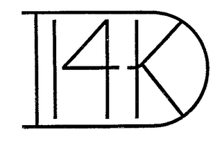 D 14K DESIGN logo