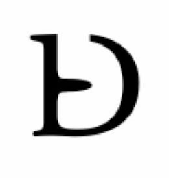 D logo