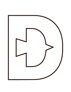 D logo
