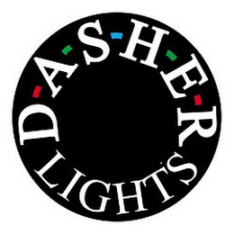 D-A-S-H-E-R  LIGHTS logo
