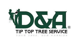 D & A TIP TOP TREE SERVICE YOUR TREE. OUR PASSION logo