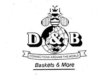 D & B CONNECTIONS AROUND THE WORLD BASKETS & MORE logo