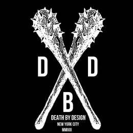 D B D DEATH BY DESIGN NEW YORK CITY MMXIII logo