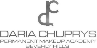 D C DARIA CHUPRYS PERMANENT MAKEUP ACADEMY BEVERLY HILLS logo