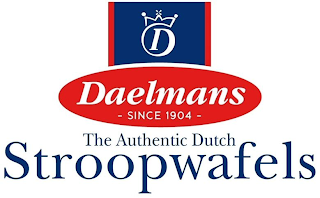 D DAELMANS SINCE 1904 THE AUTHENTIC DUTCH STROOPWAFELS logo
