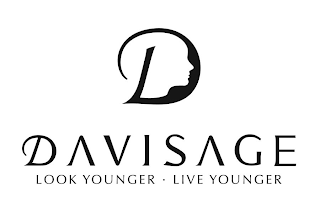 D DAVISAGE LOOK YOUNGER LIVE YOUNGER logo