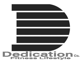 D DEDICATION CO. FITNESS LIFESTYLE logo