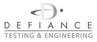D DEFIANCE TESTING & ENGINEERING logo