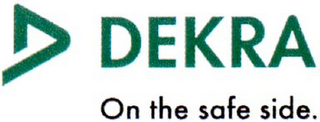 D DEKRA ON THE SAFE SIDE. logo