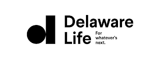 D DELAWARE LIFE FOR WHATEVER'S NEXT. logo
