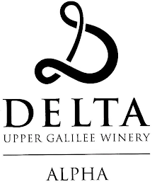 D DELTA UPPER GALILEE WINERY ALPHA logo