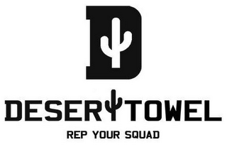 D DESERT TOWEL REP YOUR SQUAD logo