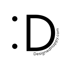 : D DESIGNEDHAPPY.COM logo
