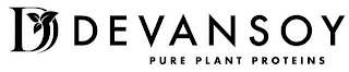 D DEVANSOY PURE PLANT PROTEINS logo