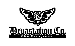 D DEVASTATION CO. MMA MANAGEMENT logo