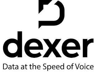 D DEXER DATA AT THE SPEED OF VOICE logo